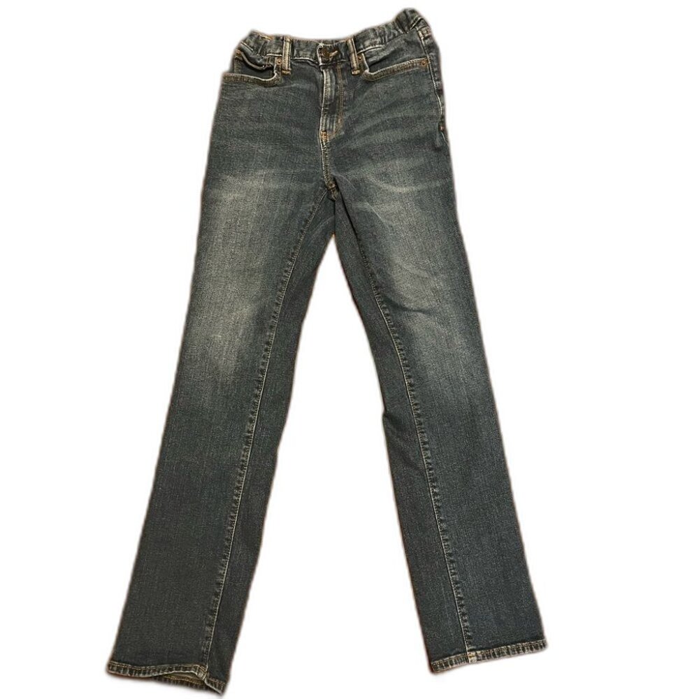 Boys Old Navy Dark Wash Skinny Jeans with Adjustable Waistband Size 16
